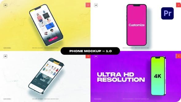 Phone Mockup Package 01 For Premiere Pro - 37270277 Videohive Download