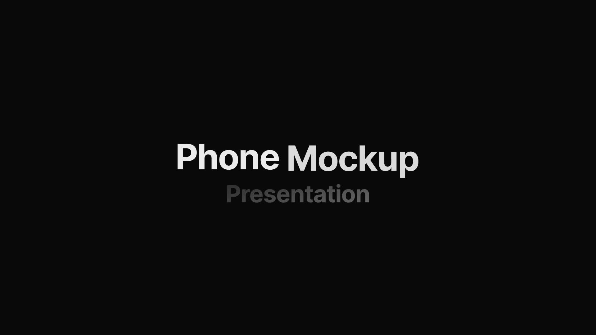 Phone Mockup Presentation Videohive 34224475 After Effects Image 1