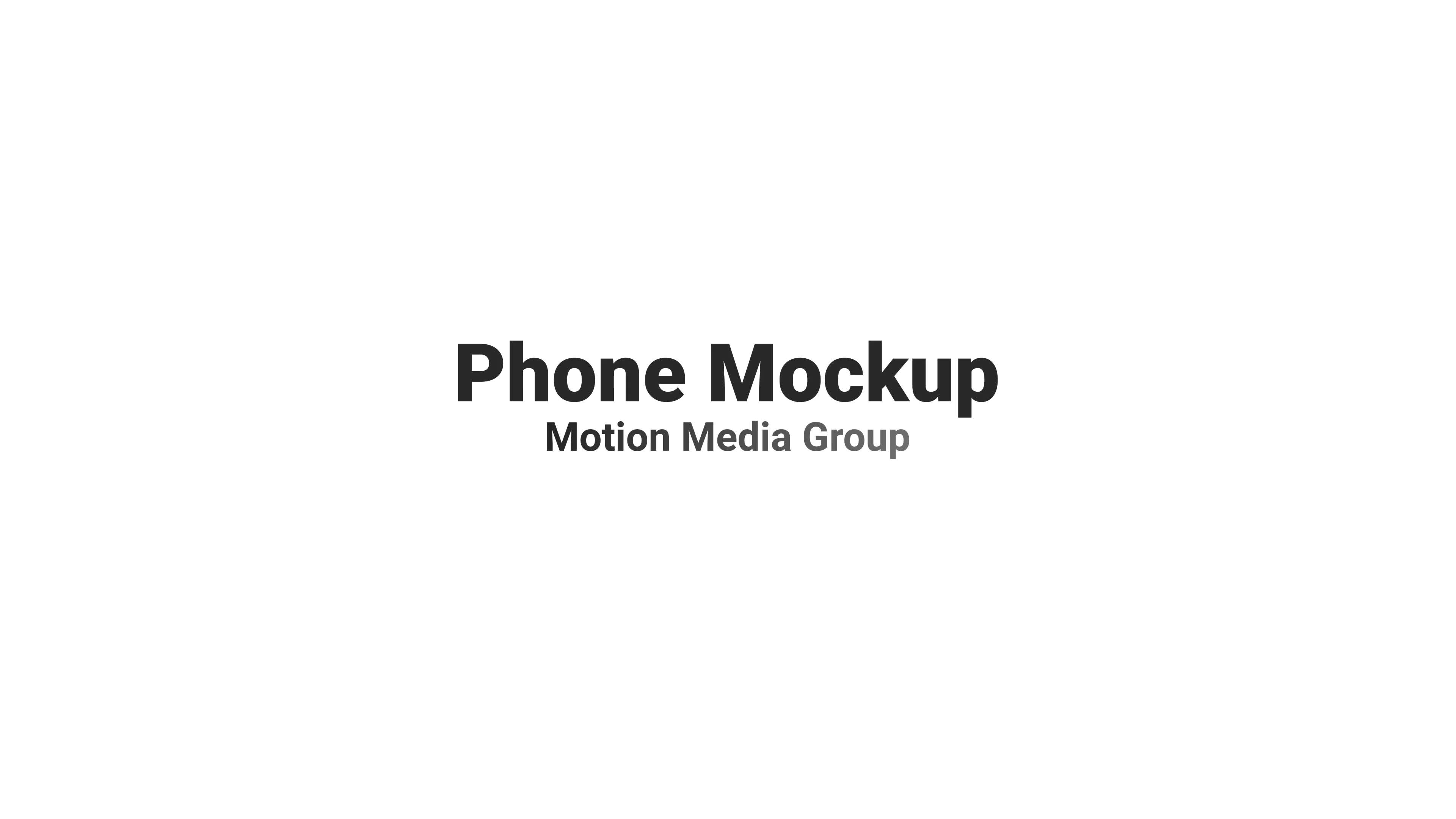 Phone Mockup Presentation Videohive 48073345 After Effects Image 1