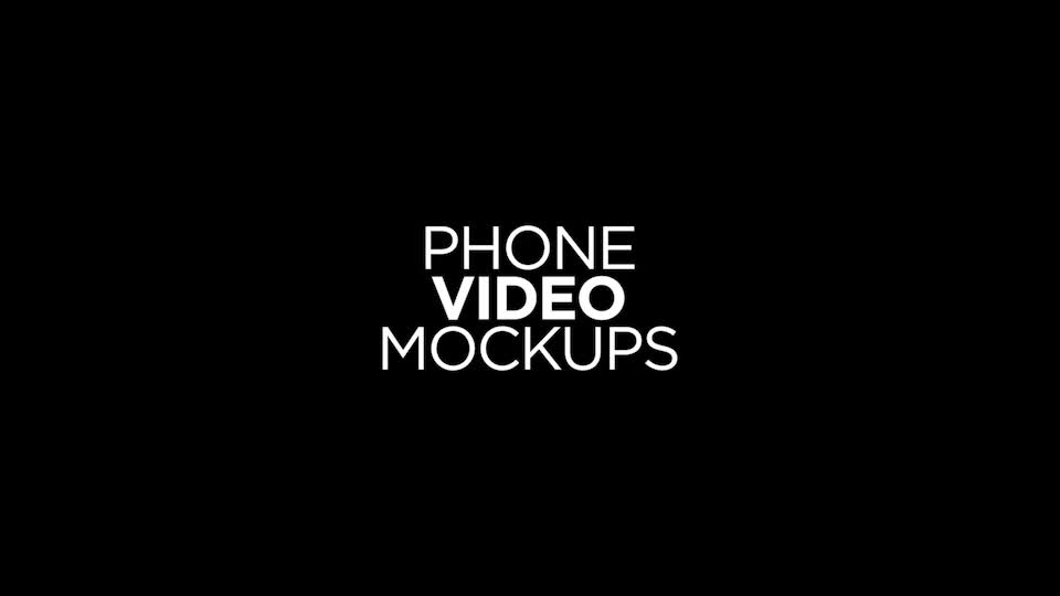 Phone Video Mockups V1 Videohive 27435901 After Effects Image 1