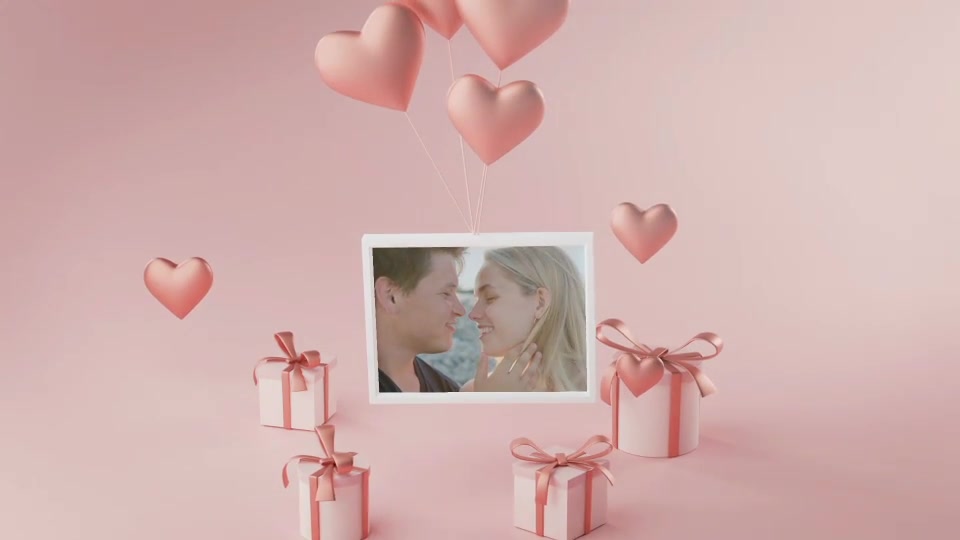 Photo Frame Valentine Logo Reveal 3D Videohive 30334582 After Effects Image 8
