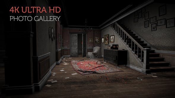 Photo Gallery in an Abandoned House - 29969082 Videohive Download