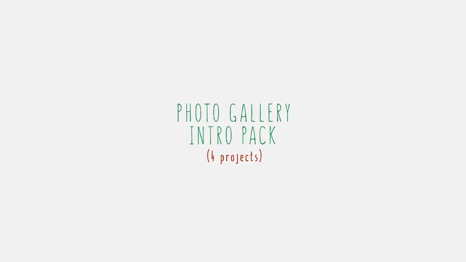 Photo Gallery Intro Pack - Download Videohive 17075690