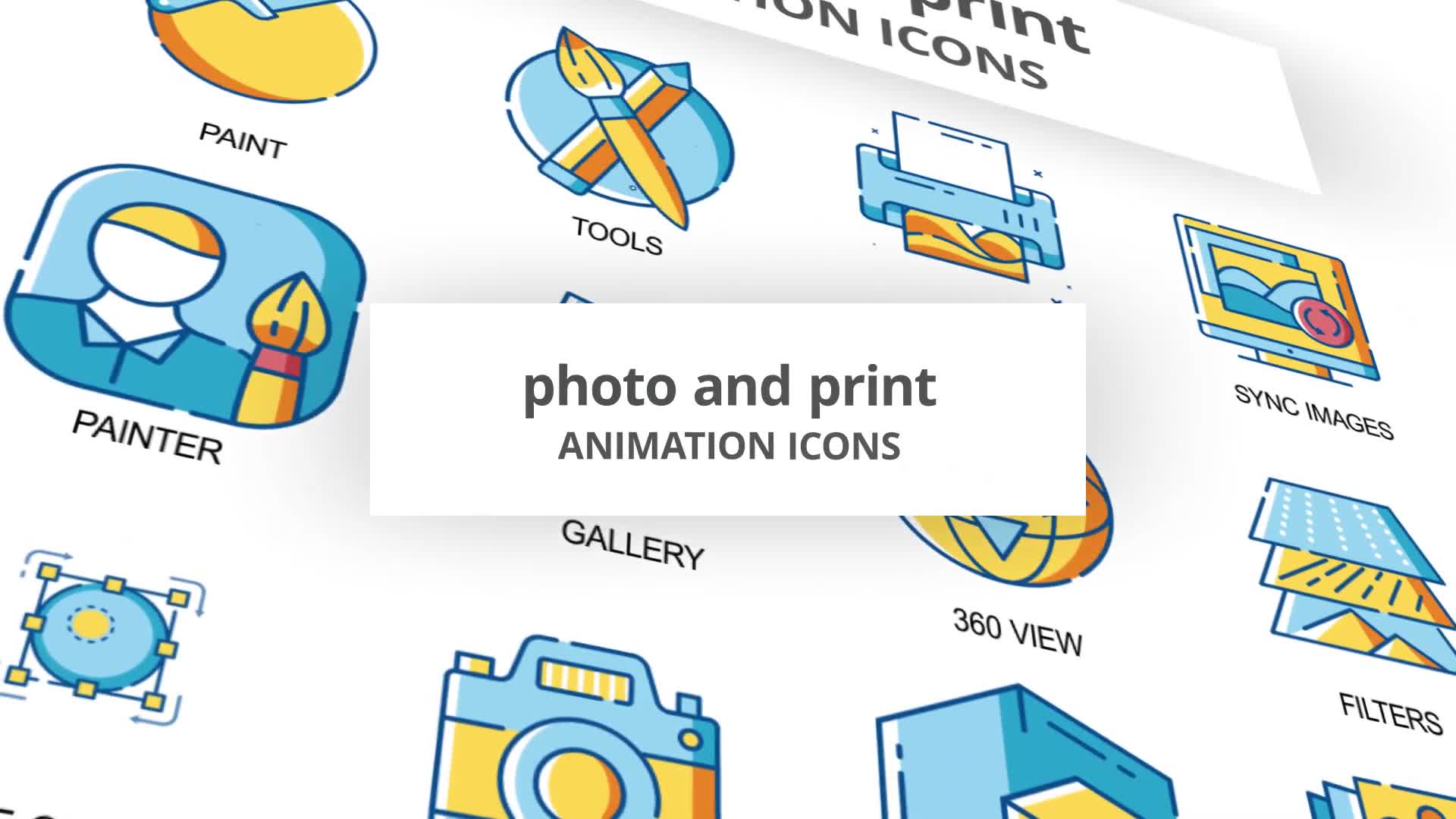 Photo & Print Animation Icons Videohive 30260968 After Effects Image 1