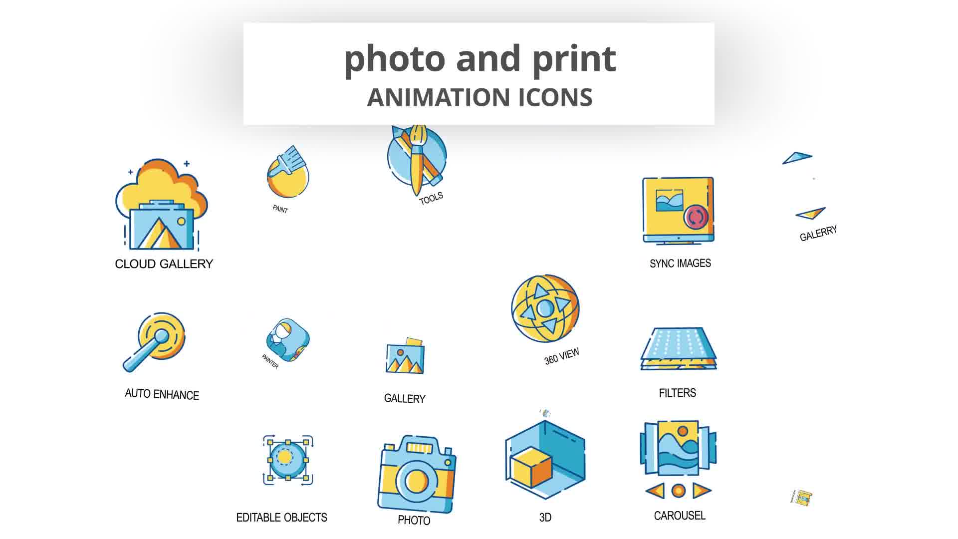 Photo & Print Animation Icons Videohive 30260968 After Effects Image 11