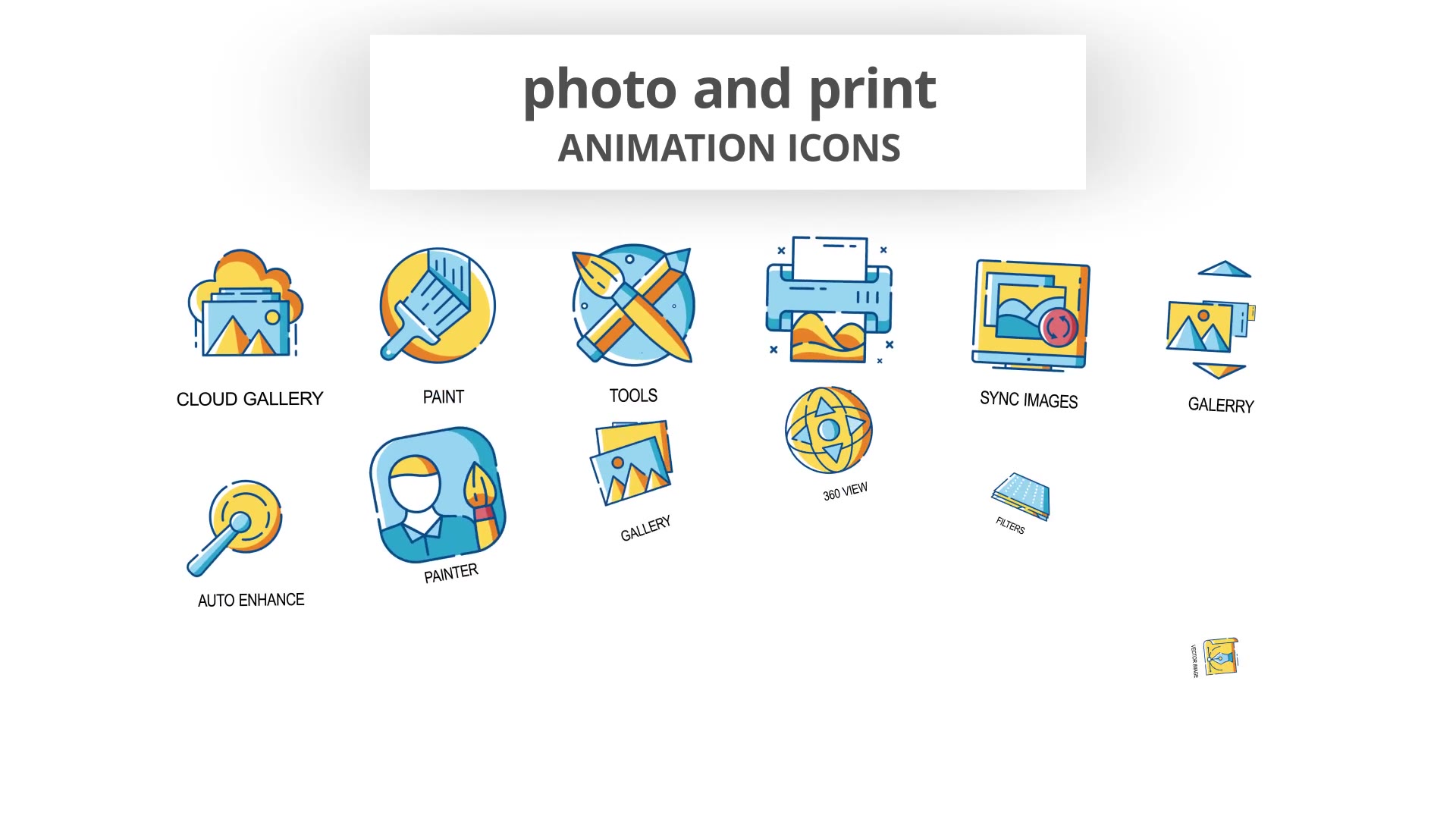 Photo & Print Animation Icons Videohive 30260968 After Effects Image 4