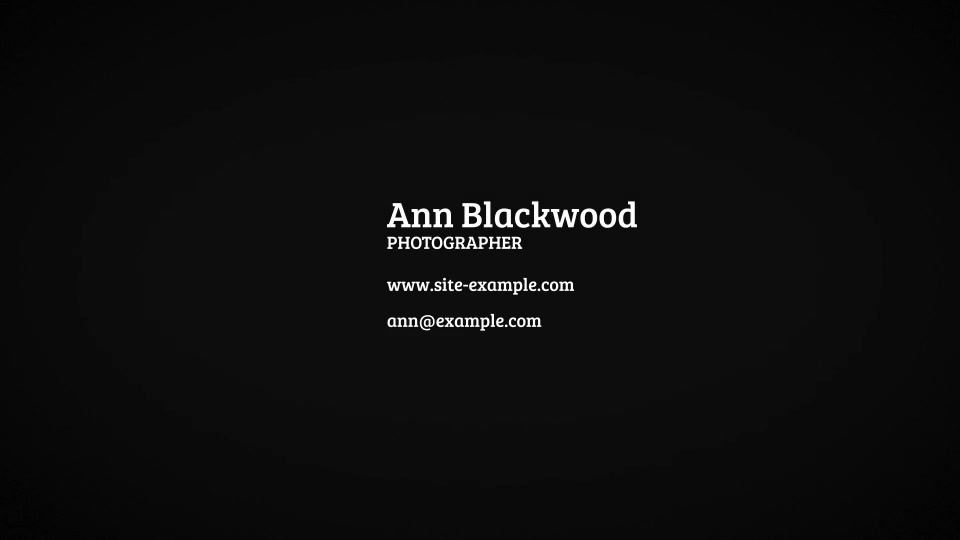 Photographer Logo Reveal Videohive 8016977 After Effects Image 11