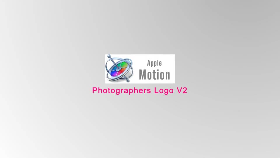 Photographer Logo V2 Apple Motion - Download Videohive 22701471