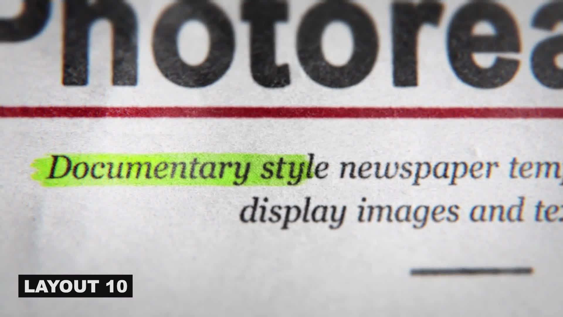 Photorealistic Modern Newspaper template Videohive 26605013 After Effects Image 1