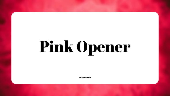 Pink. Modern Opener - 37090836 Videohive Download