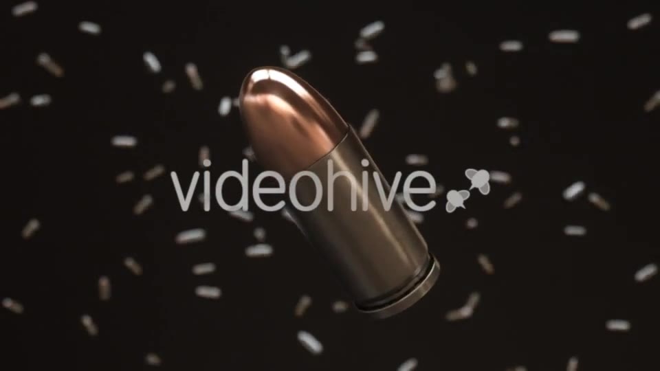 Pistol Bullets Floating in Space - Download Videohive 19530511