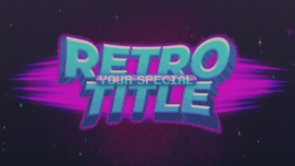 Pixel Retro Title & Logo - Videohive Download 34992774