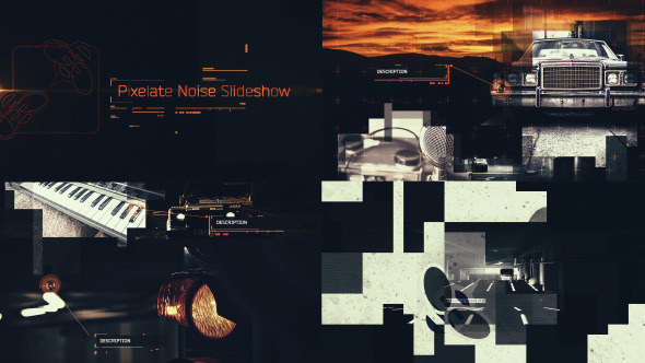 Pixelate Noise Slideshow - Download Videohive 9819412