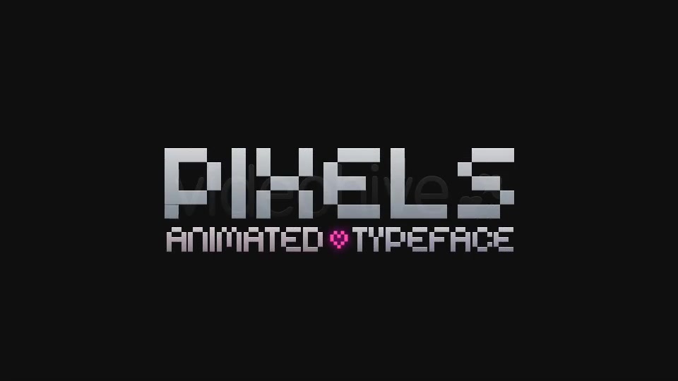 Pixels Animated Typeface - Download Videohive 2263506