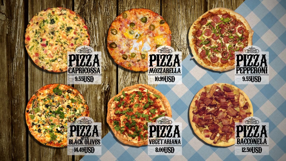 Pizza Restaurant Video Wall Vol.2 - Download Videohive 10514040