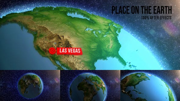 Place on The Earth | Map | Globe - 26207705 Download Videohive
