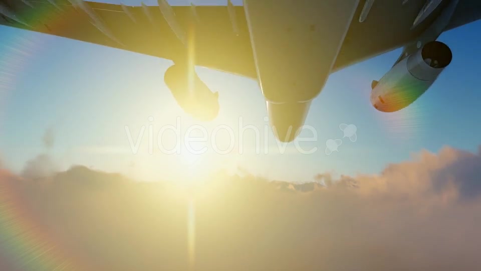 Plane Takes Off At Sunrise - Download Videohive 19452014