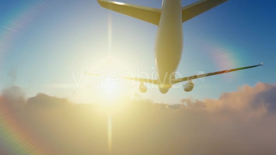 Plane Takes Off At Sunrise - Download Videohive 19452014