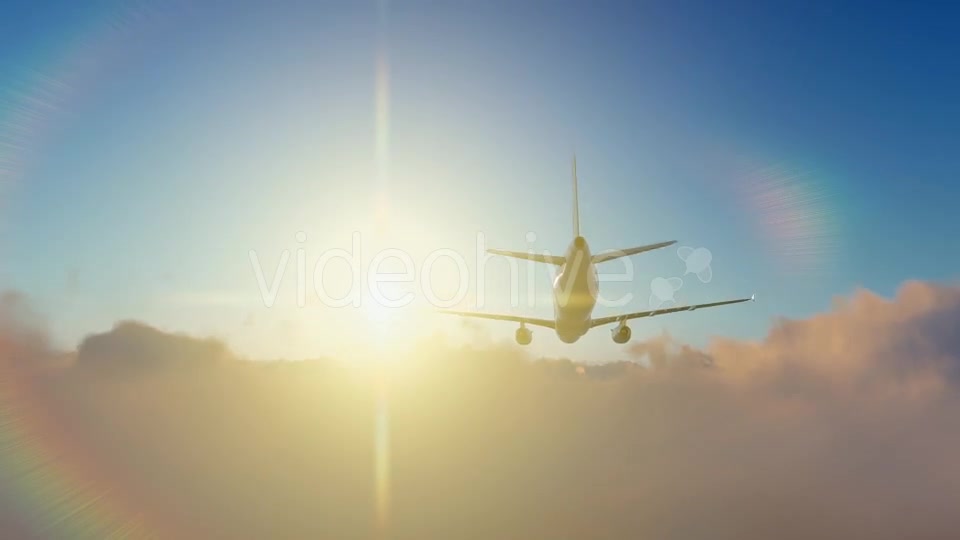 Plane Takes Off At Sunrise - Download Videohive 19452014