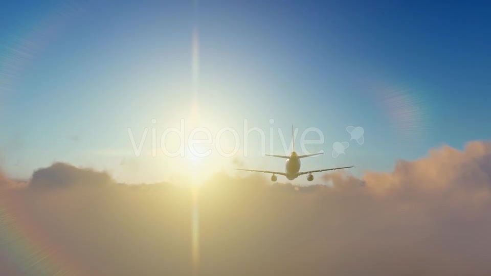 Plane Takes Off At Sunrise - Download Videohive 19452014