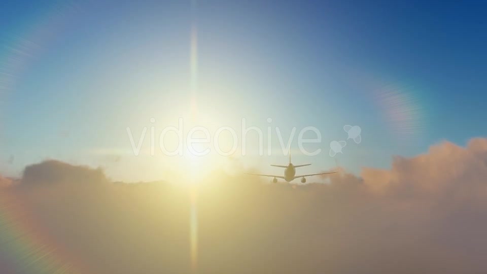 Plane Takes Off At Sunrise - Download Videohive 19452014