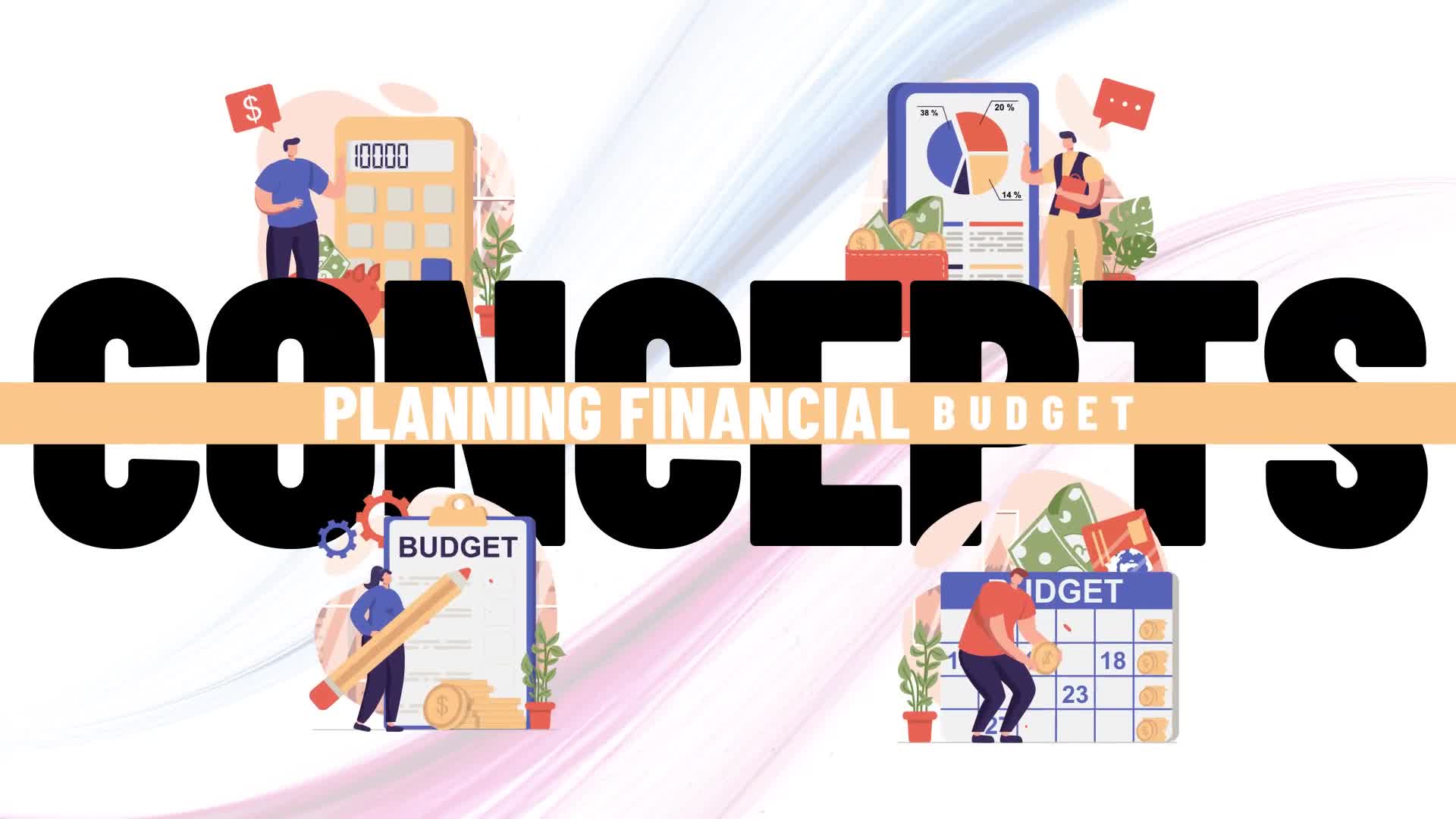 Planning financial budget Scene Situation Videohive 36654213 After Effects Image 1