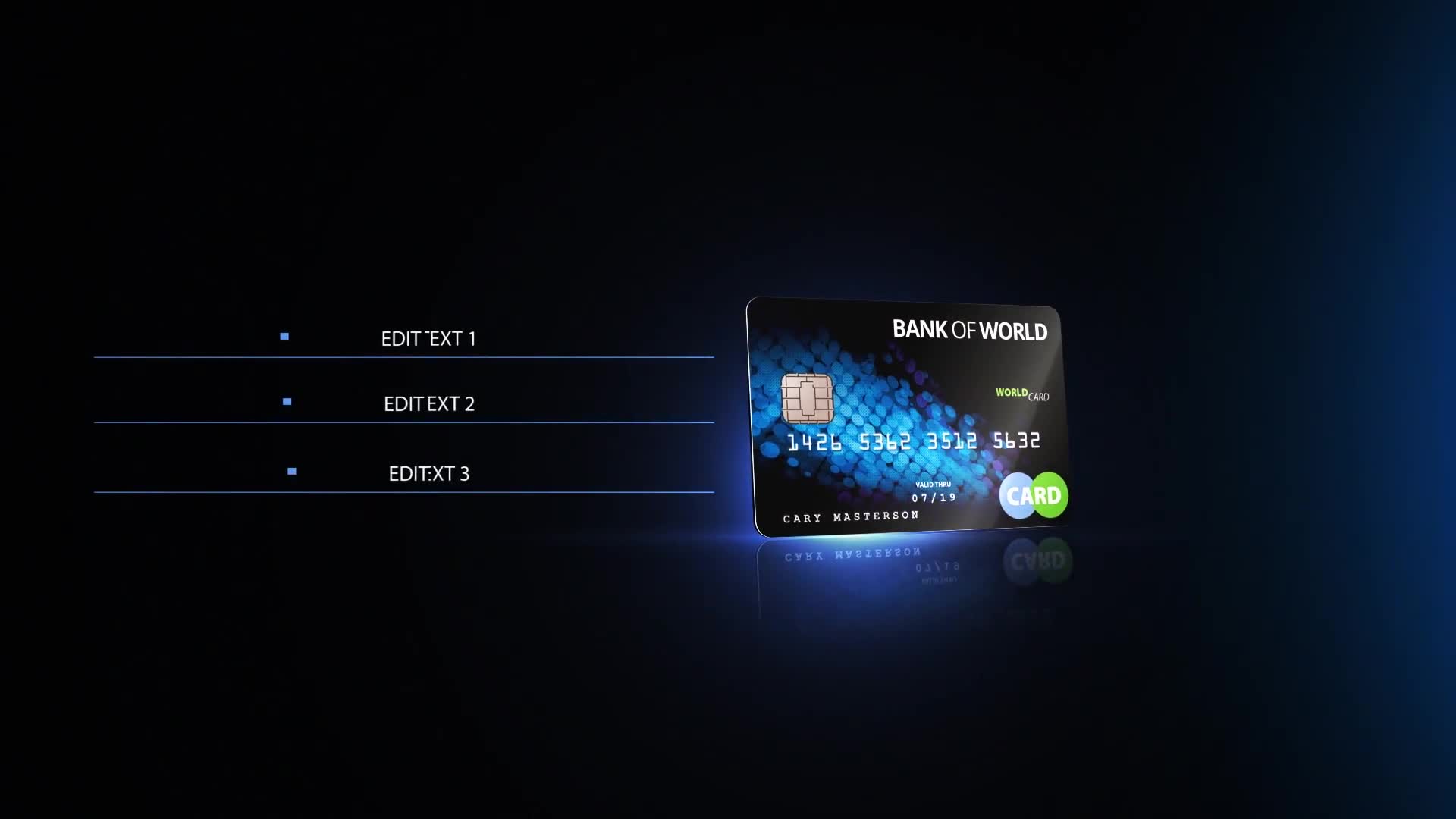 Plastic Card Promotion Videohive 13619566 After Effects Image 1
