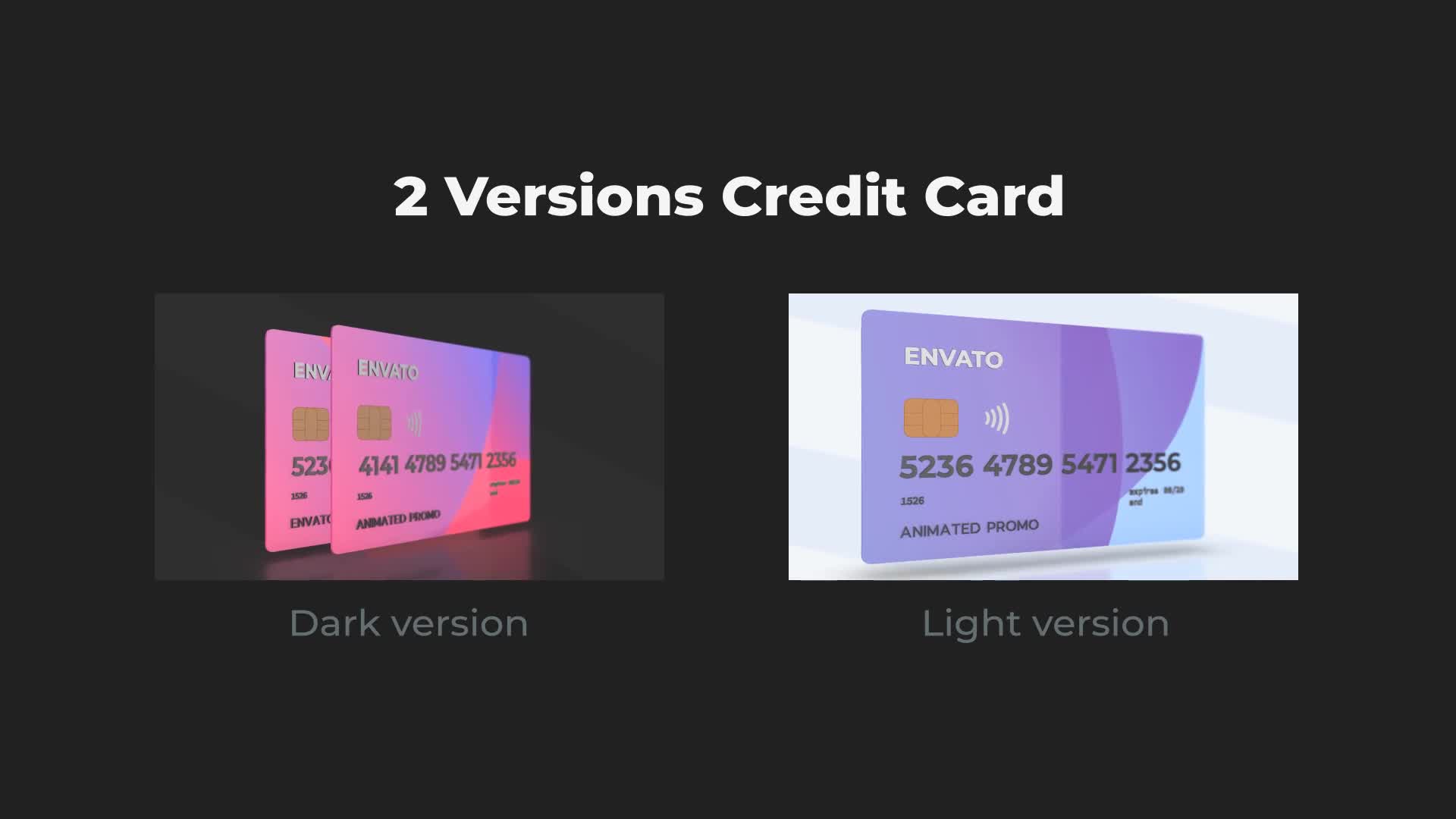 Plastic Credit Card Videohive 26760264 After Effects Image 1