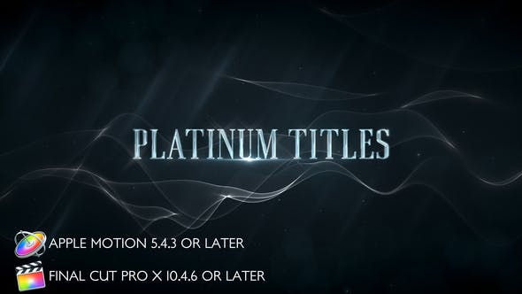 Platinum Luxury Titles Apple Motion - 28385108 Download Videohive