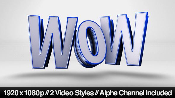 Playful WOW Text Animating On 2 Styles - Download Videohive 5066948