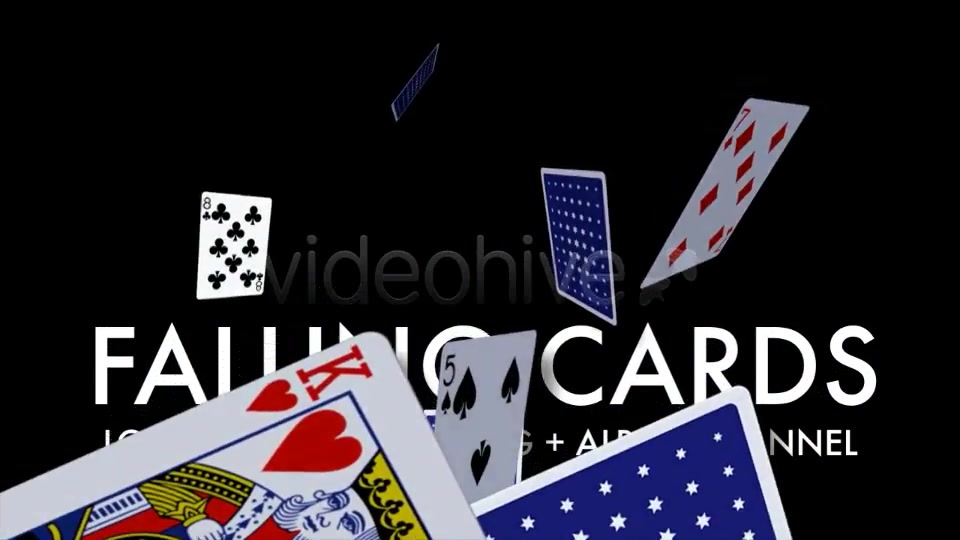 Playing Cards Falling Loop Videohive 4561609 Motion Graphics Image 10
