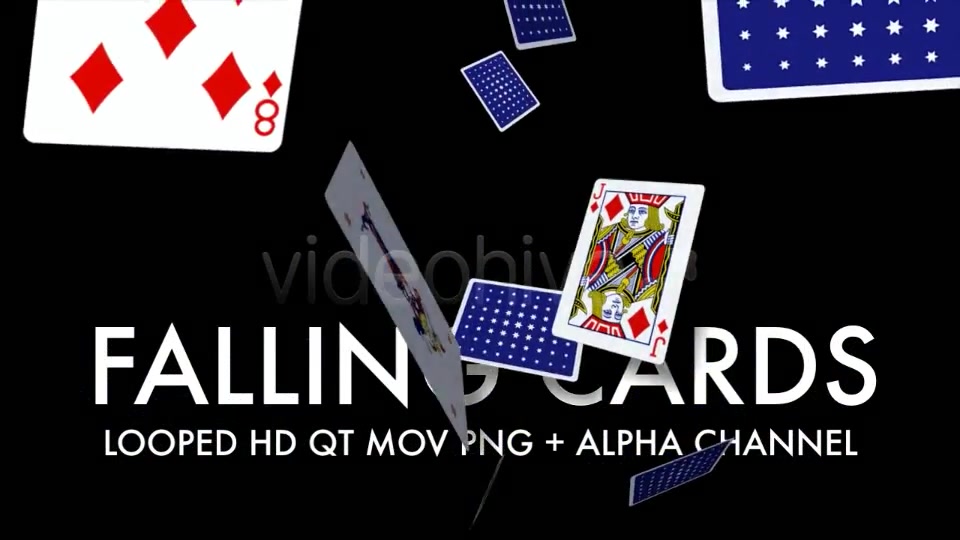Playing Cards Falling Loop Videohive 4561609 Motion Graphics Image 8