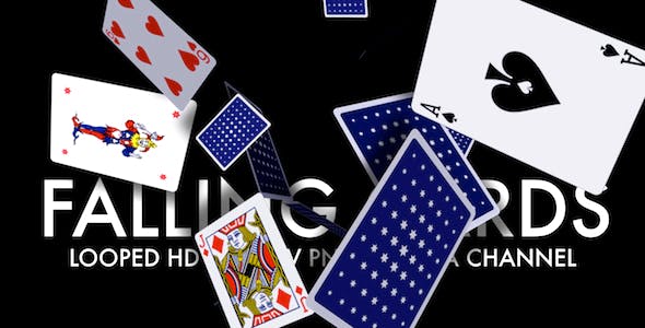Playing Cards Falling Loop - Download 4561609 Videohive