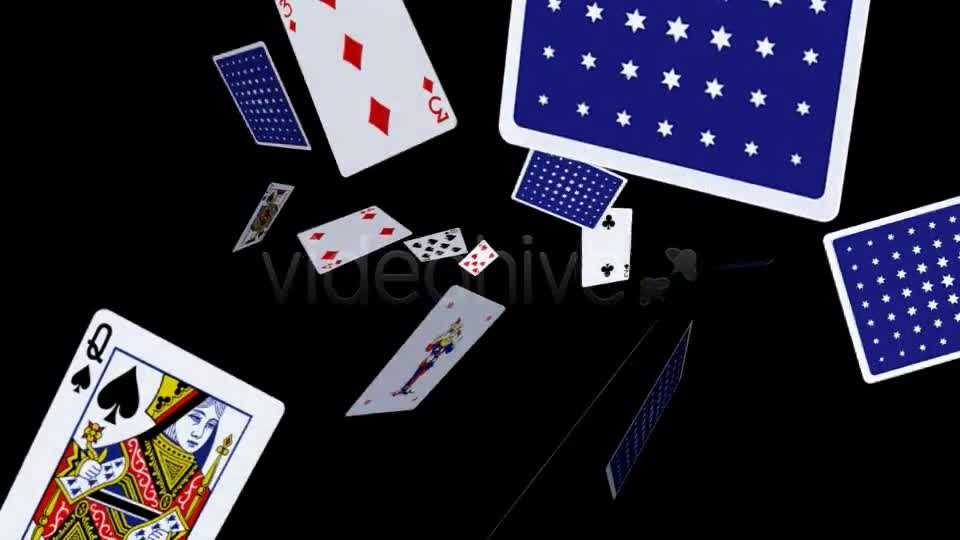 Playing Cards Flying Loop Videohive 4561600 Motion Graphics Image 1