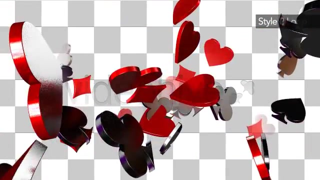 Playing Cards Suit Symbols Exploding Out To Screen Videohive 5194216 Motion Graphics Image 10