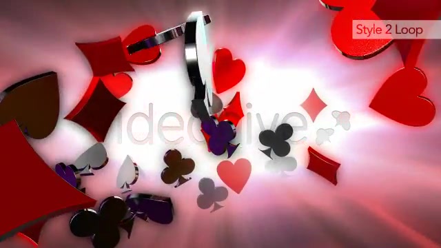 Playing Cards Suit Symbols Exploding Out To Screen Videohive 5194216 Motion Graphics Image 6