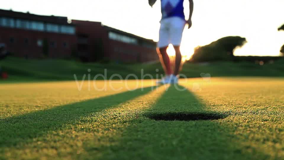 Playing Golf At Sunset  Videohive 12058635 Stock Footage Image 10