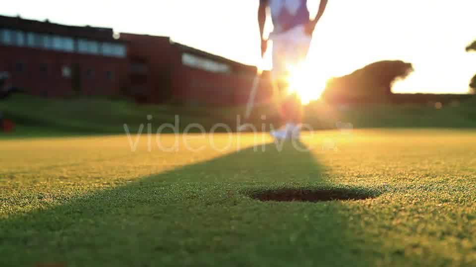Playing Golf At Sunset  Videohive 12058635 Stock Footage Image 11
