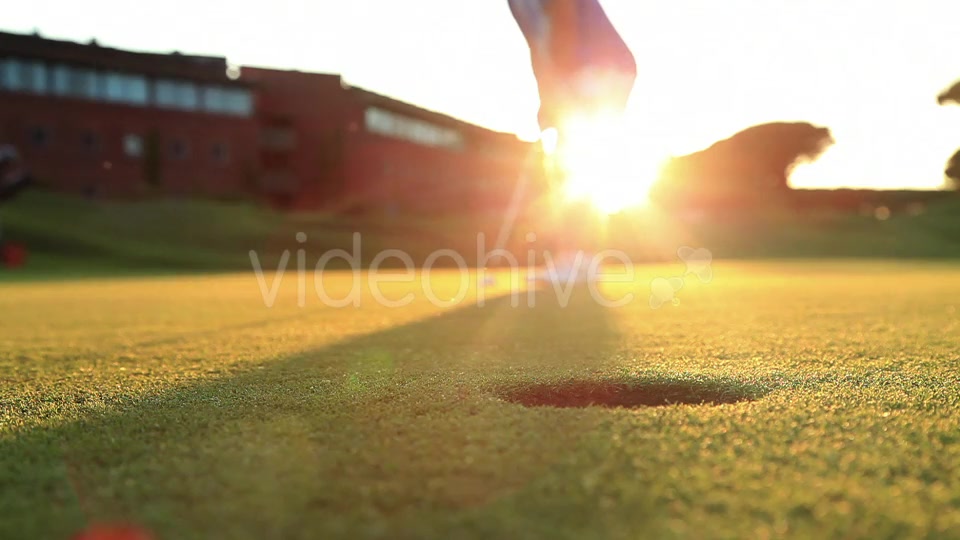 Playing Golf At Sunset  Videohive 12058635 Stock Footage Image 3