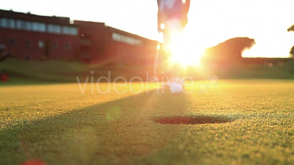 Playing Golf At Sunset  Videohive 12058635 Stock Footage Image 6