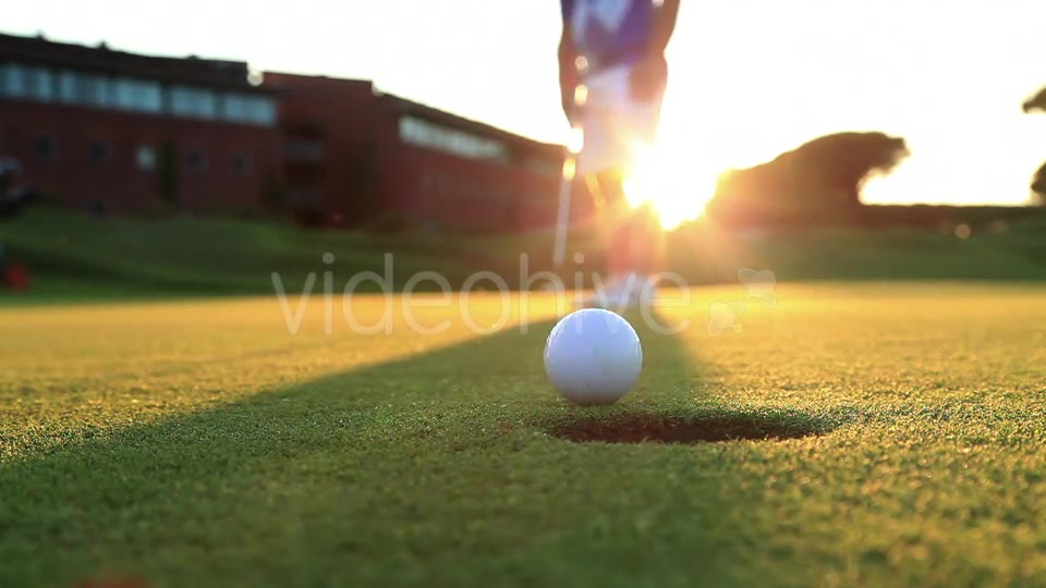 Playing Golf At Sunset  Videohive 12058635 Stock Footage Image 7