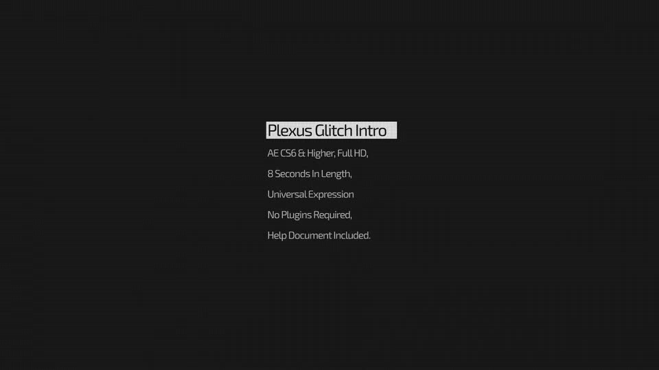 Plexus Glitch Intro - Download Videohive 19289678
