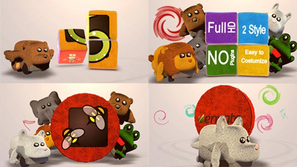 Plush Animal Car Logo Reveal - Videohive 11571332 Download