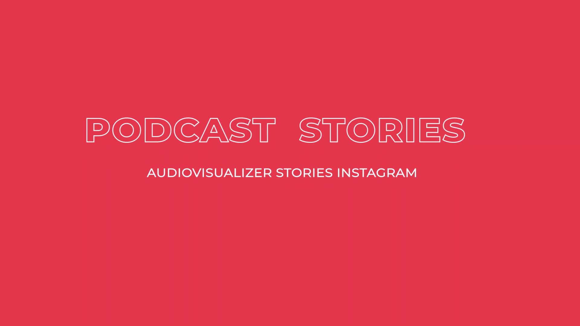 Podcast audiovisualizer insta stories Videohive 31029310 After Effects Image 1
