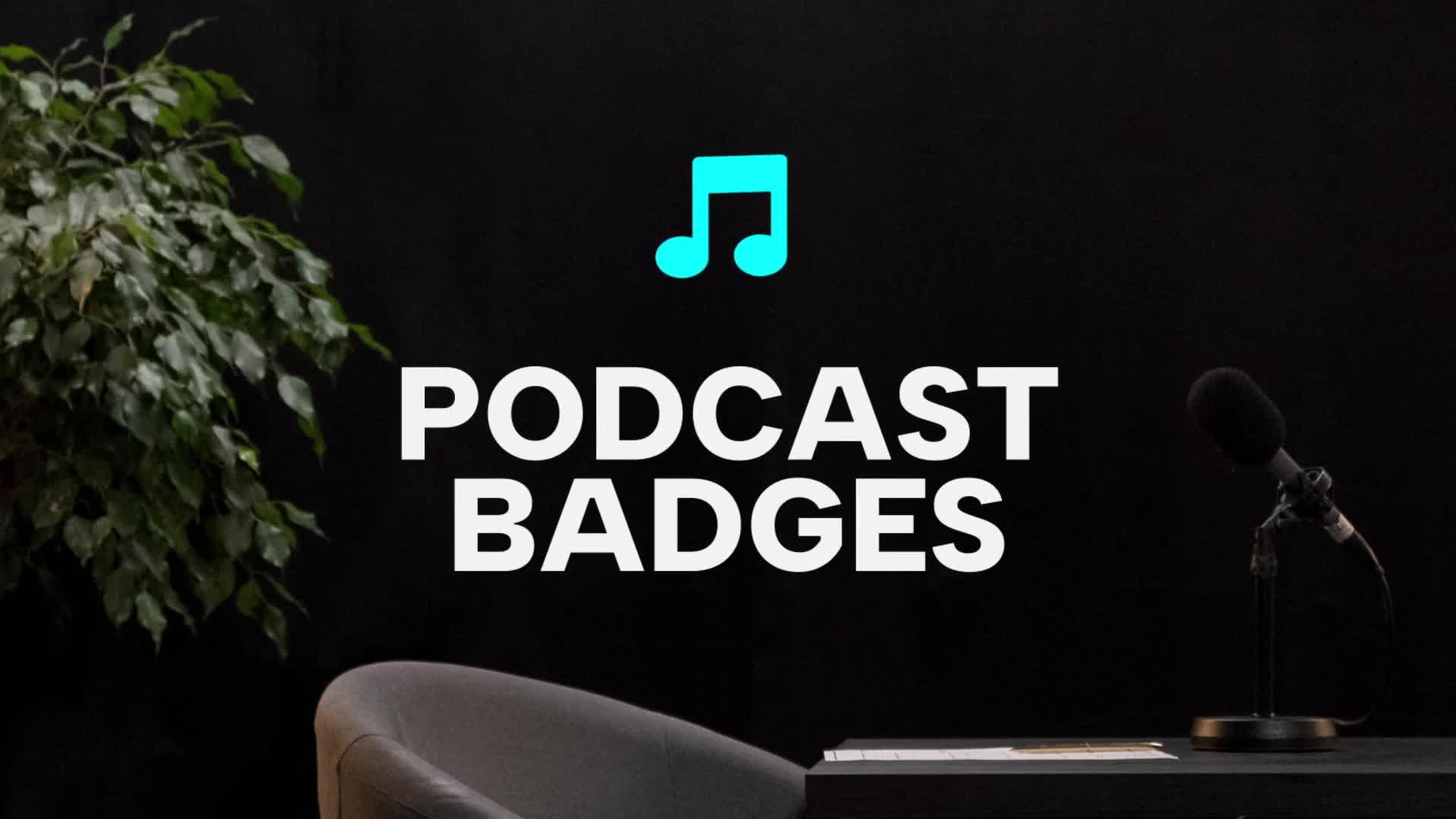Podcast Badges for After Effects Videohive 39146663 After Effects Image 1