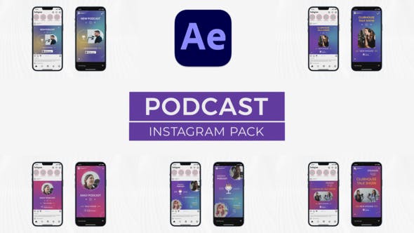 Podcast Instagram Pack for After Effects - Download 38351170 Videohive