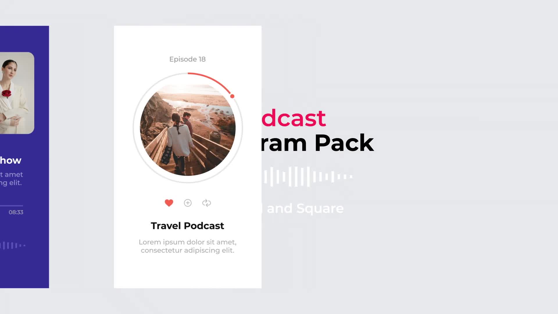 Podcast Instagram Pack | Vertical and Square Videohive 27858009 After Effects Image 10