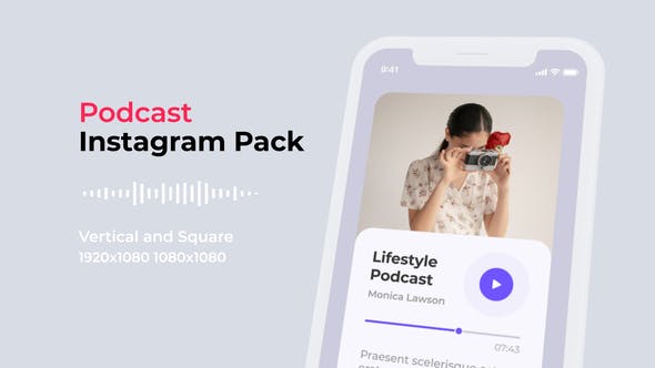 Podcast Instagram Pack | Vertical and Square - Download Videohive 27858009