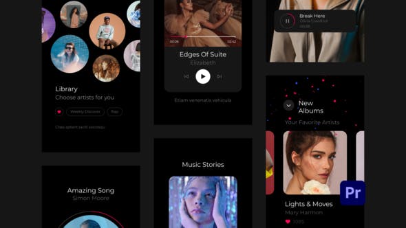 Podcast Music Instagram Stories for Premiere Pro - Download 33239288 Videohive
