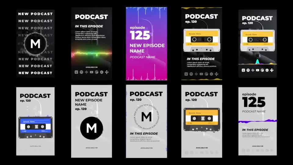 Podcast Stories Pack Videohive 33018433 After Effects Image 1